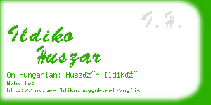 ildiko huszar business card